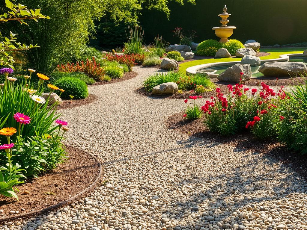 Kieswege im Garten anlegen