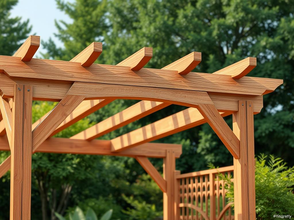 Materialien Pergola Konstruktion