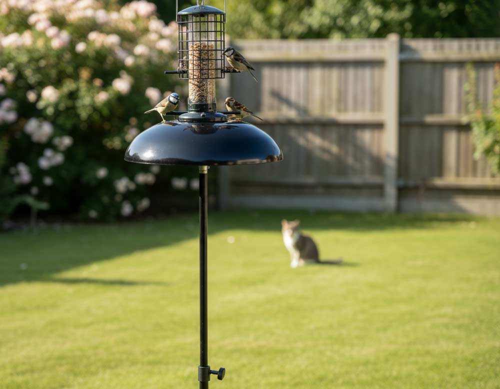 Vogelhaus gegen Katzen sicher gestalten