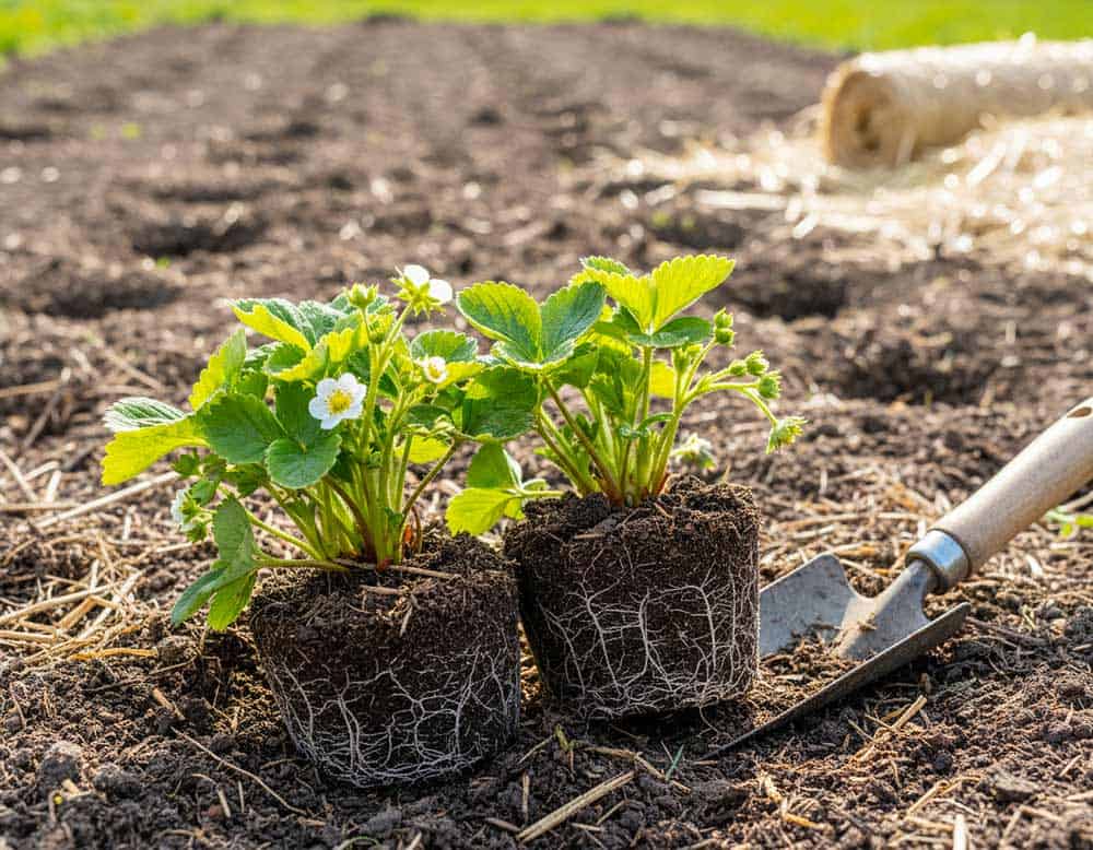 Erdbeeren im Frühjahr umpflanzen Erdbeeren im Frühjahr umpflanzen