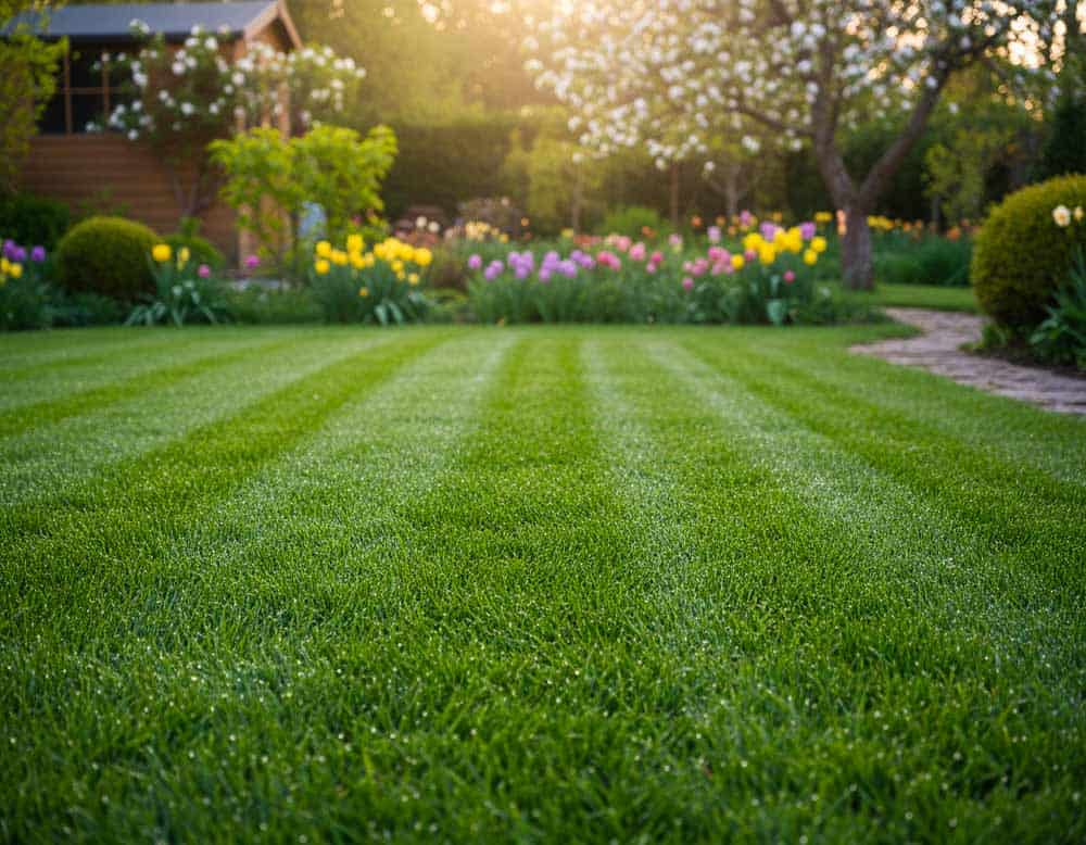 Rasen im April nachdüngen Rasen im April nachdüngen