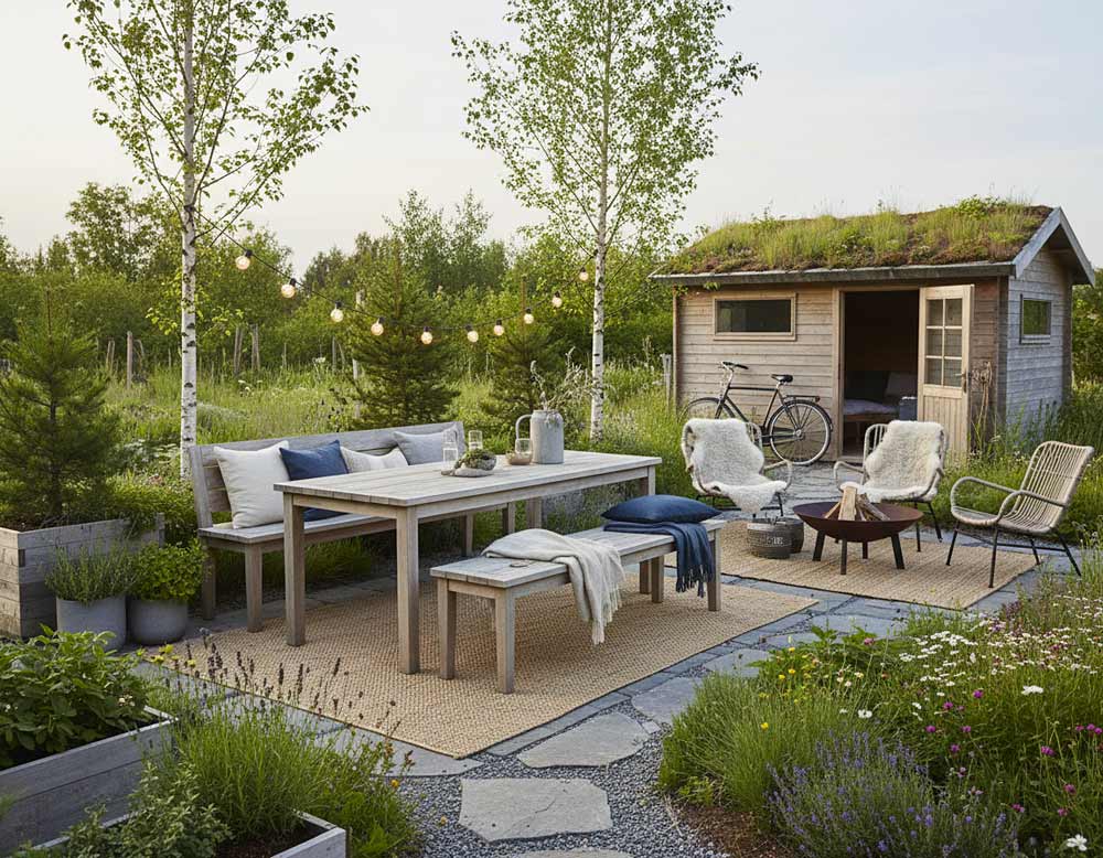 Gartenmöbel und Accessoires im nordischen skandinavischen Look Gartenmöbel und Accessoires im nordischen skandinavischen Look