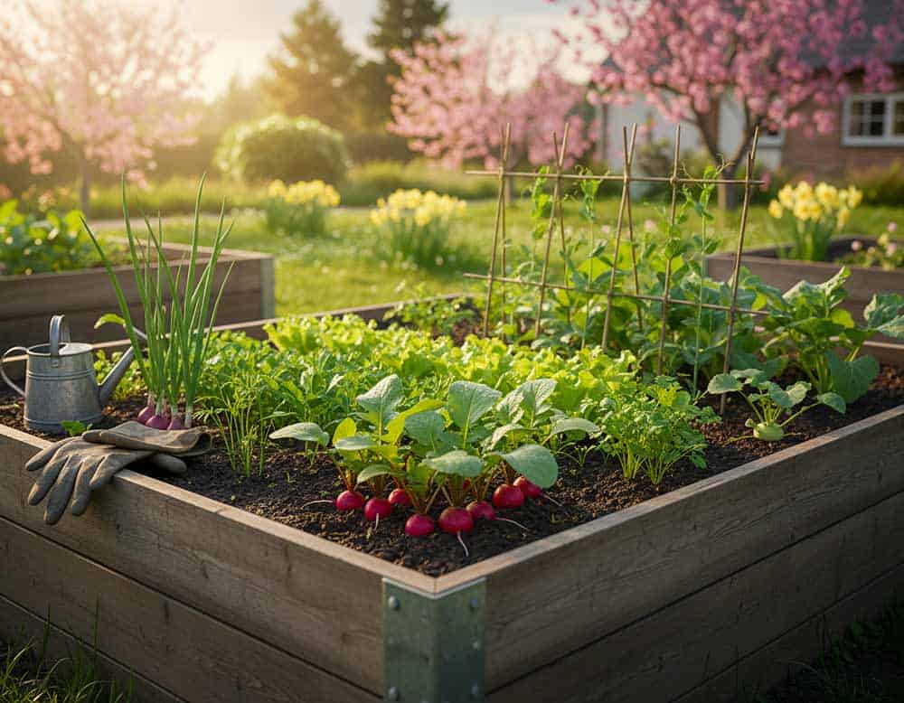 Oberste Schicht im Hochbeet: die Pflanzschicht Oberste Schicht im Hochbeet: die Pflanzschicht