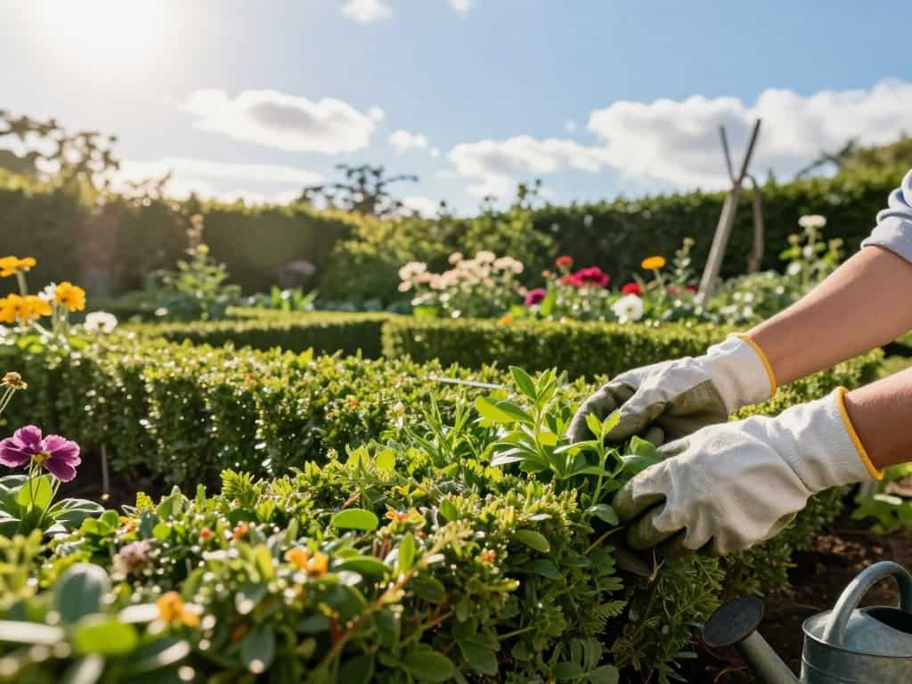 Pflanzenpflege nach Heckenschnitt Pflanzenpflege nach Heckenschnitt