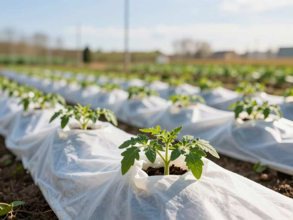 Vliesabdeckungen für Tomatenpflanzen Vliesabdeckungen für Tomatenpflanzen