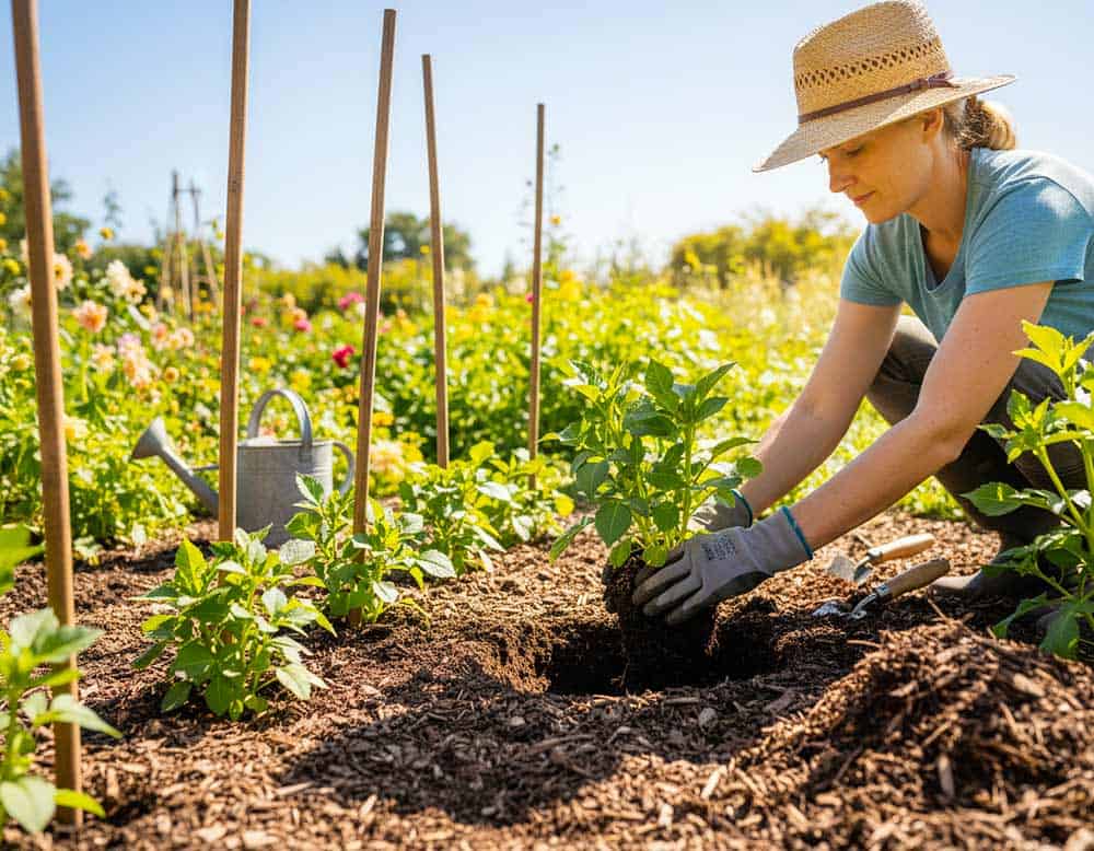 Dahlien im Mai einsetzen Dahlien im Mai einsetzen