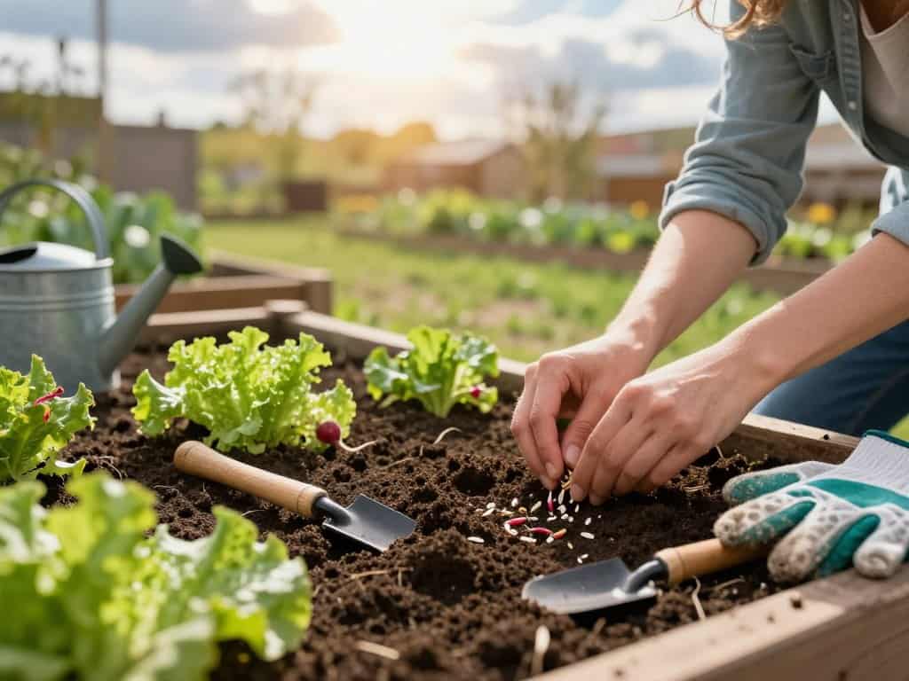 Hochbeet aussäen Hochbeet aussäen